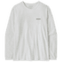 Long-Sleeved P-6 Logo Women Fiber White