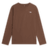 Bluza The North Face TNF ESSENTIAL SIMPLE DOME RELAXED LONG SLEEVE WOMEN SMOKEY BROWN
