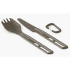 Sztućce Sea to Summit Frontier UL Cutlery Set - [2 Piece] Spork and Knife Aluminium Hard Anodised Grey