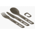 Sztućce Sea to Summit Frontier UL Cutlery Set - [3 Piece] Aluminium Hard Anodised Grey