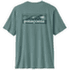 Koszulka z krótkim rękawem Patagonia Cap Cool Daily Shirt  - Boardshort Logo Men Blue Sage - Light Blue Sage X-Dye