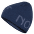 /29 mid merinoUll logo Beanie Indigo Night Melange