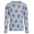 Koszulka z długim rękawem Icebreaker Merino 200 Oasis LS Crewe Bear Tour AOP Kids ZINC BLUE/AOP